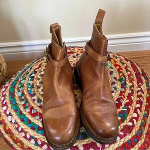 Orvis Dainite British Made Sole Made in England Cognac Chelsea Boots